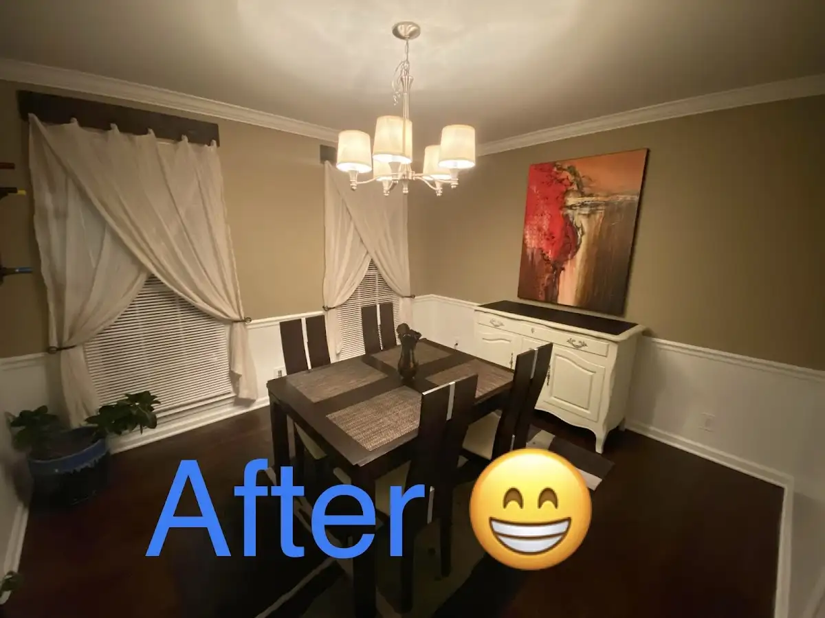 Professional dining room restoration after water damage in Vidalia